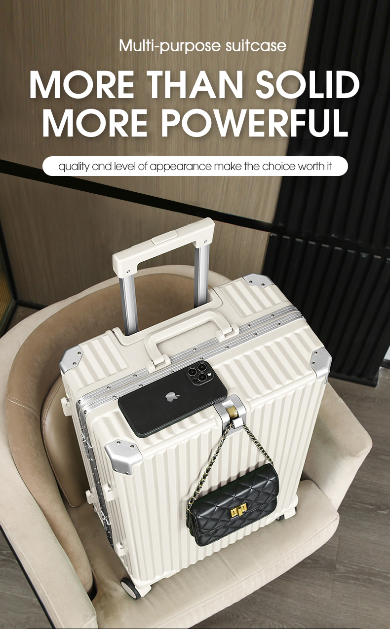 Freebird Stylish Luggage Sturdy Aluminum Frame Cup Holder Included