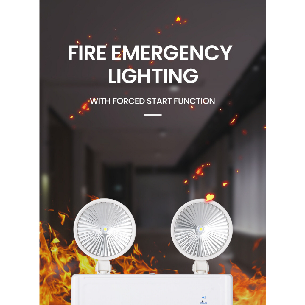 Sunbeam Emergency Light LED light Twinhead Rechargeable Emergency Lamp