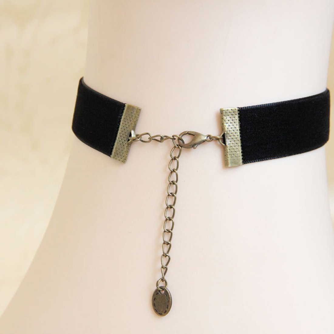 Elegant Choker Victorian Black Velvet Lace Cameo Choker Gothic Lady ...