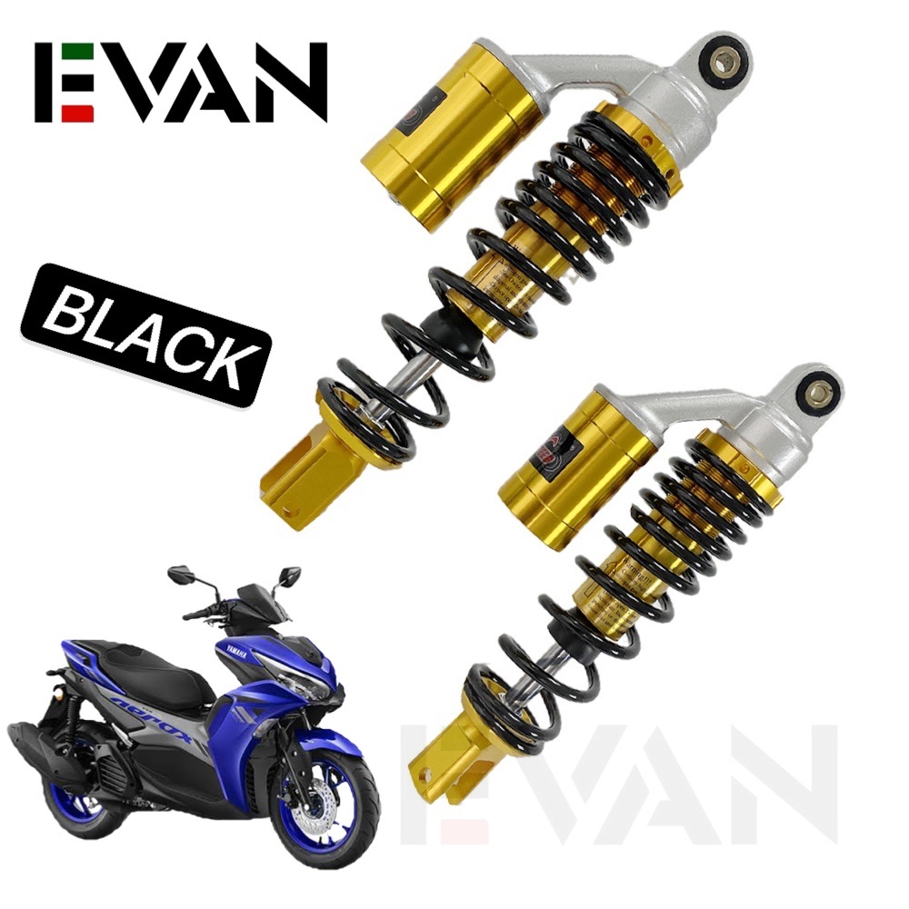 EVAN.COM Rear Dual Shock 295mm(Set) Absorber (Aerox/Rusi rapid 150/Nmax ...