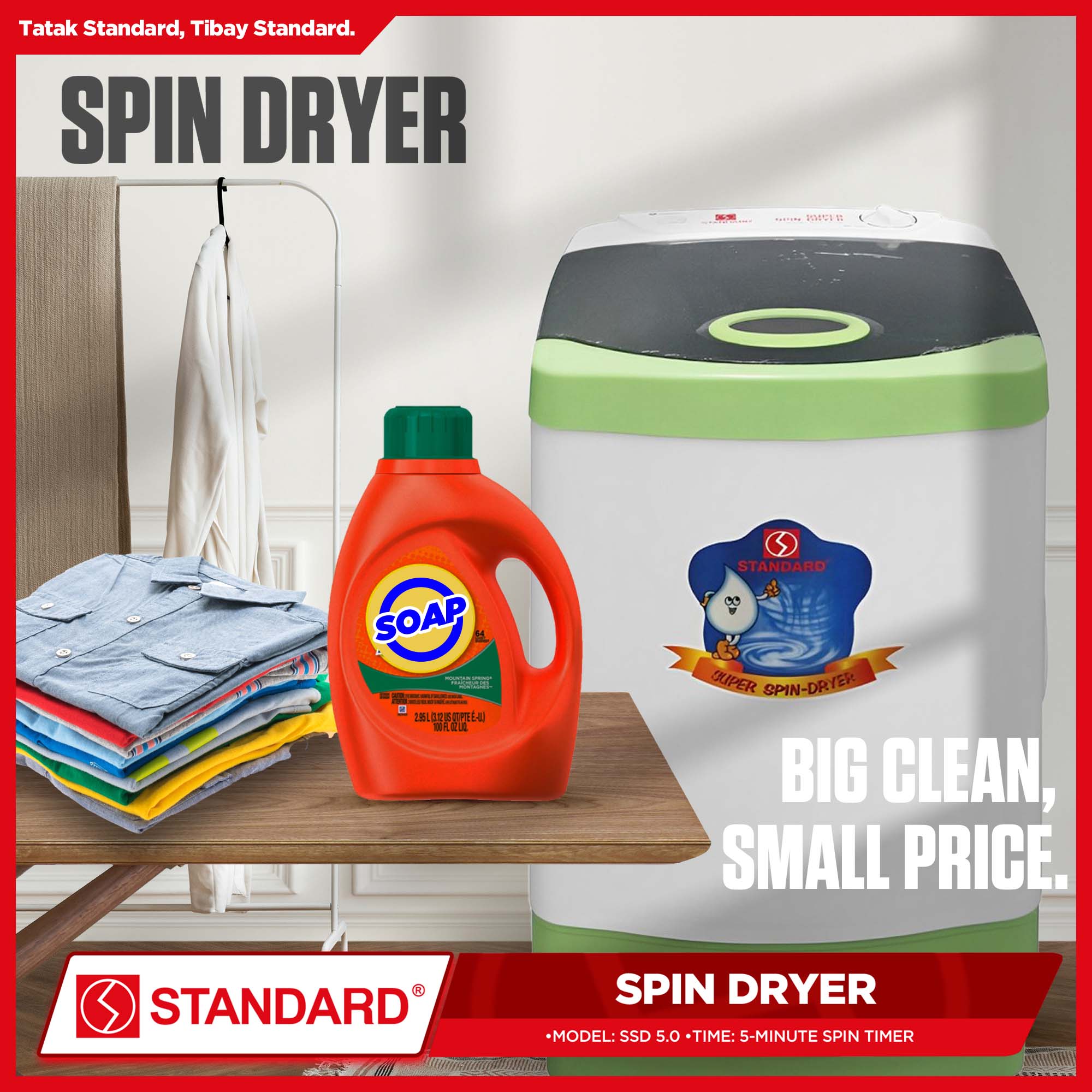 Standard Appliances Spin Dryer SSD 5.0A | Shopee Philippines