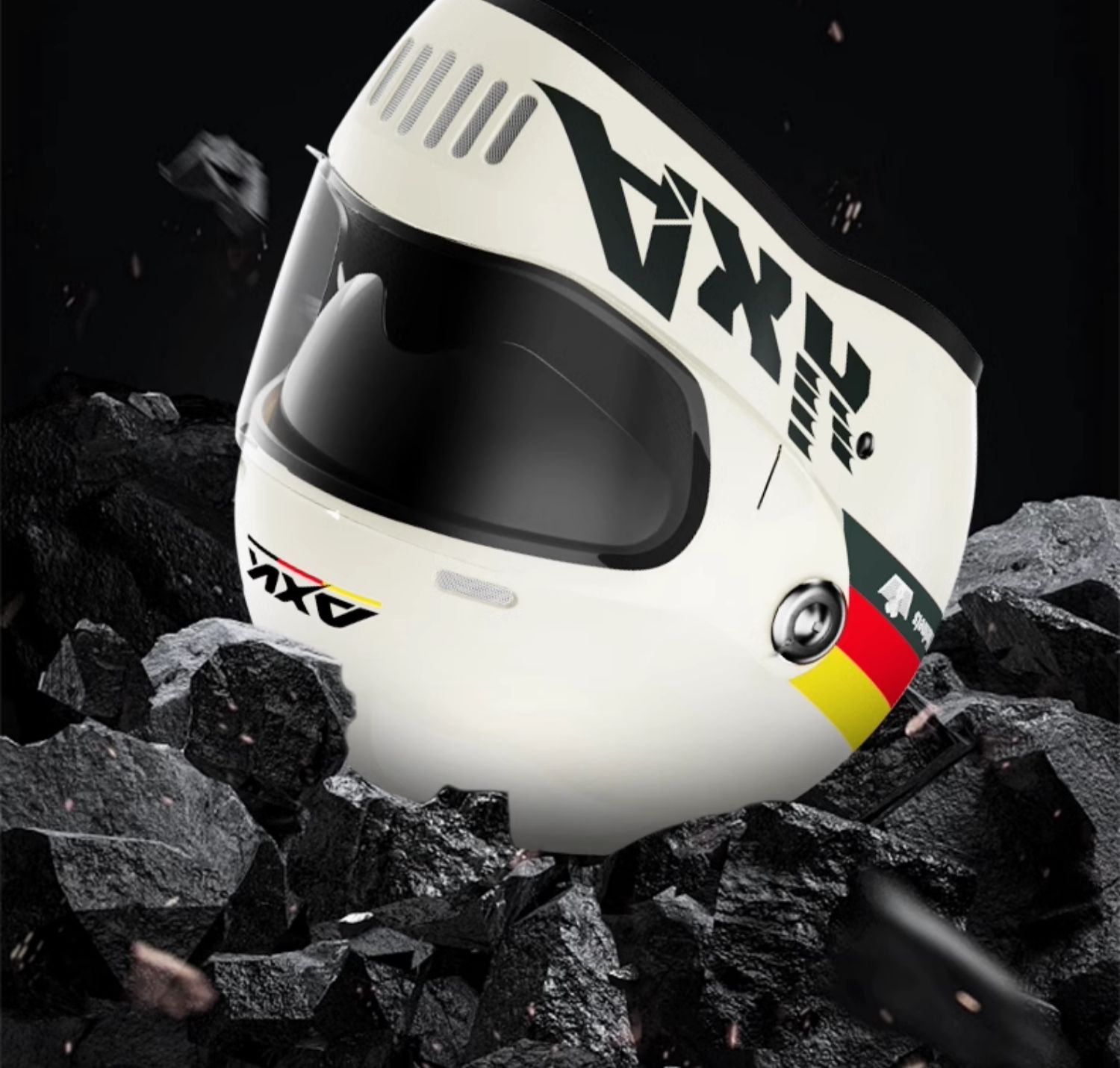 AXK 901 Motorcycle full-face helmet unisex dual-mirror helmet dust ...