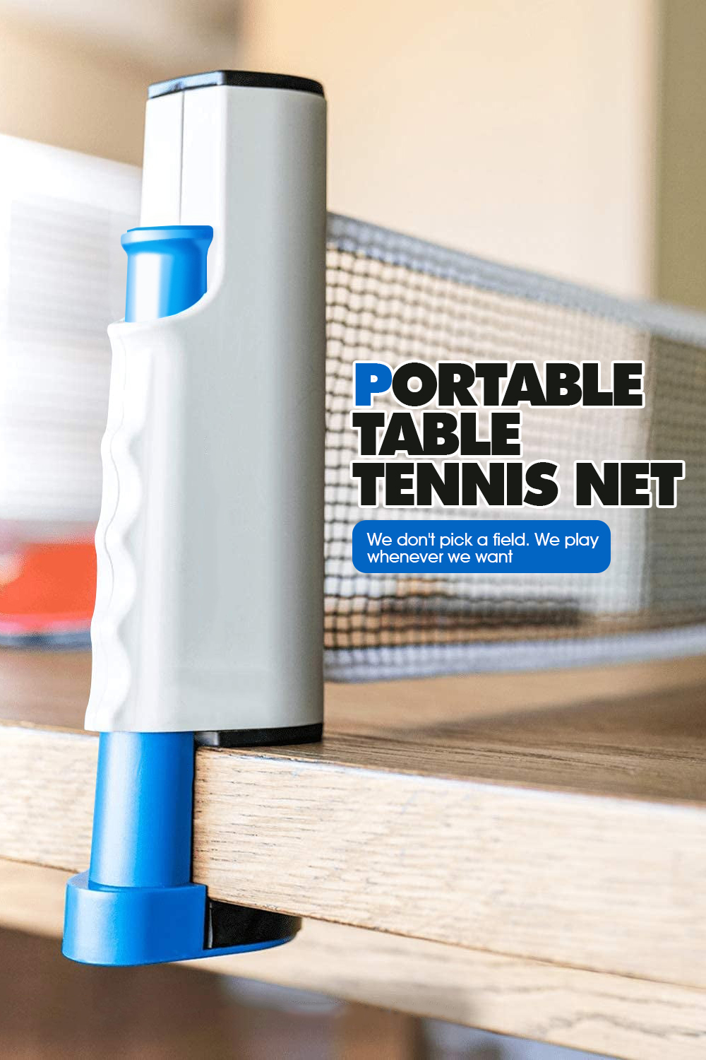 Retractable Table Tennis Net Portable Ping Pong Net Post Exercise ...