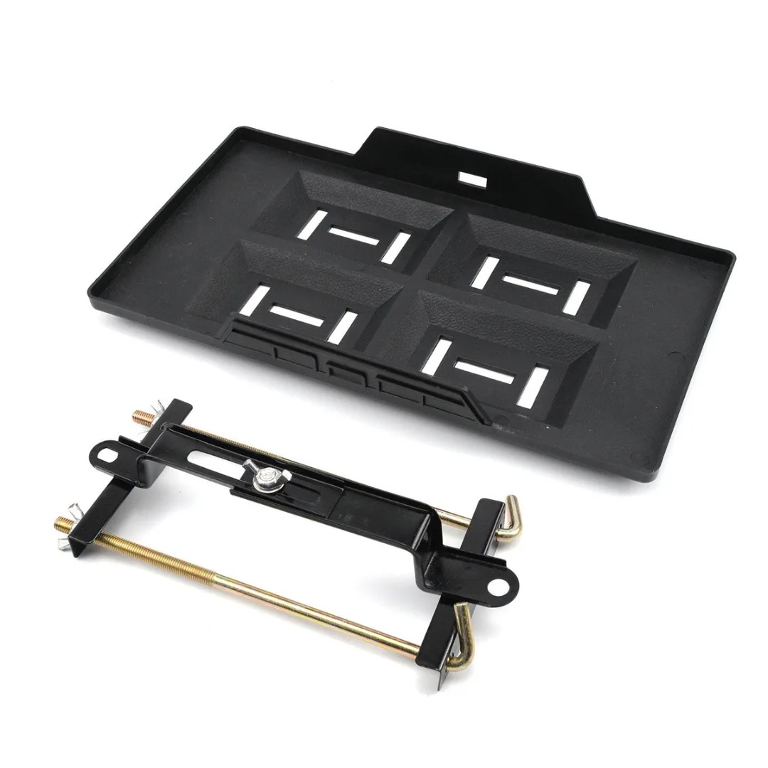 Optima Battery Mount Aluminum Battery Tray & Hold Down Kit - Fits Optima 34/78 Series Batteries In Trunk/Mount Applications D34 D34/78 Battery Holder - Foto 9