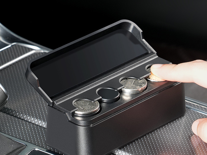 Car Self-Adhesive Coin Storage Box High Quality Plastic Stain Proof ...