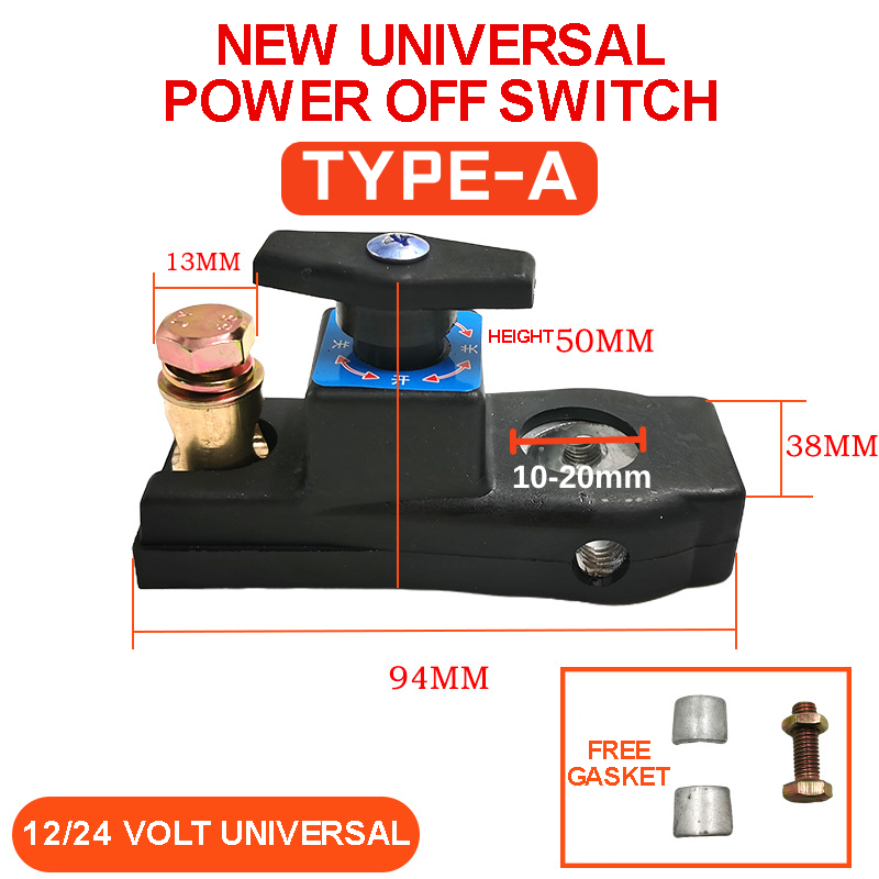 Car Battery Disconnect Switch Cut-off Anti-leakage switch12V/24V ...