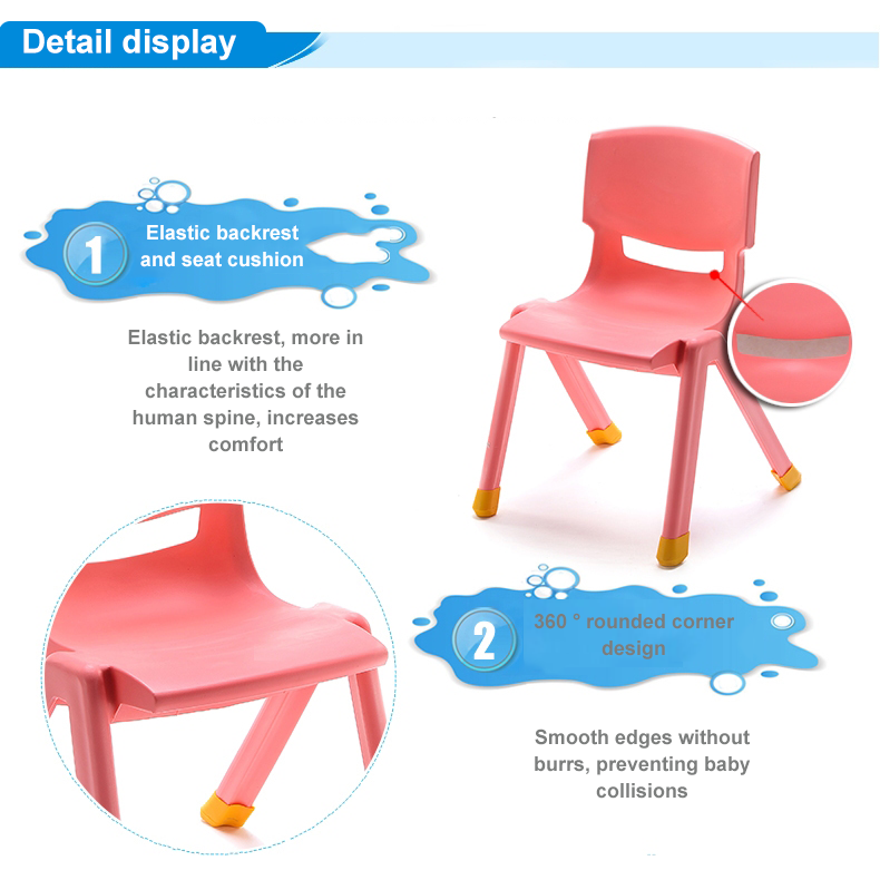 Plastic kiddie Chair With Backrest Uratex Chair Children's Student