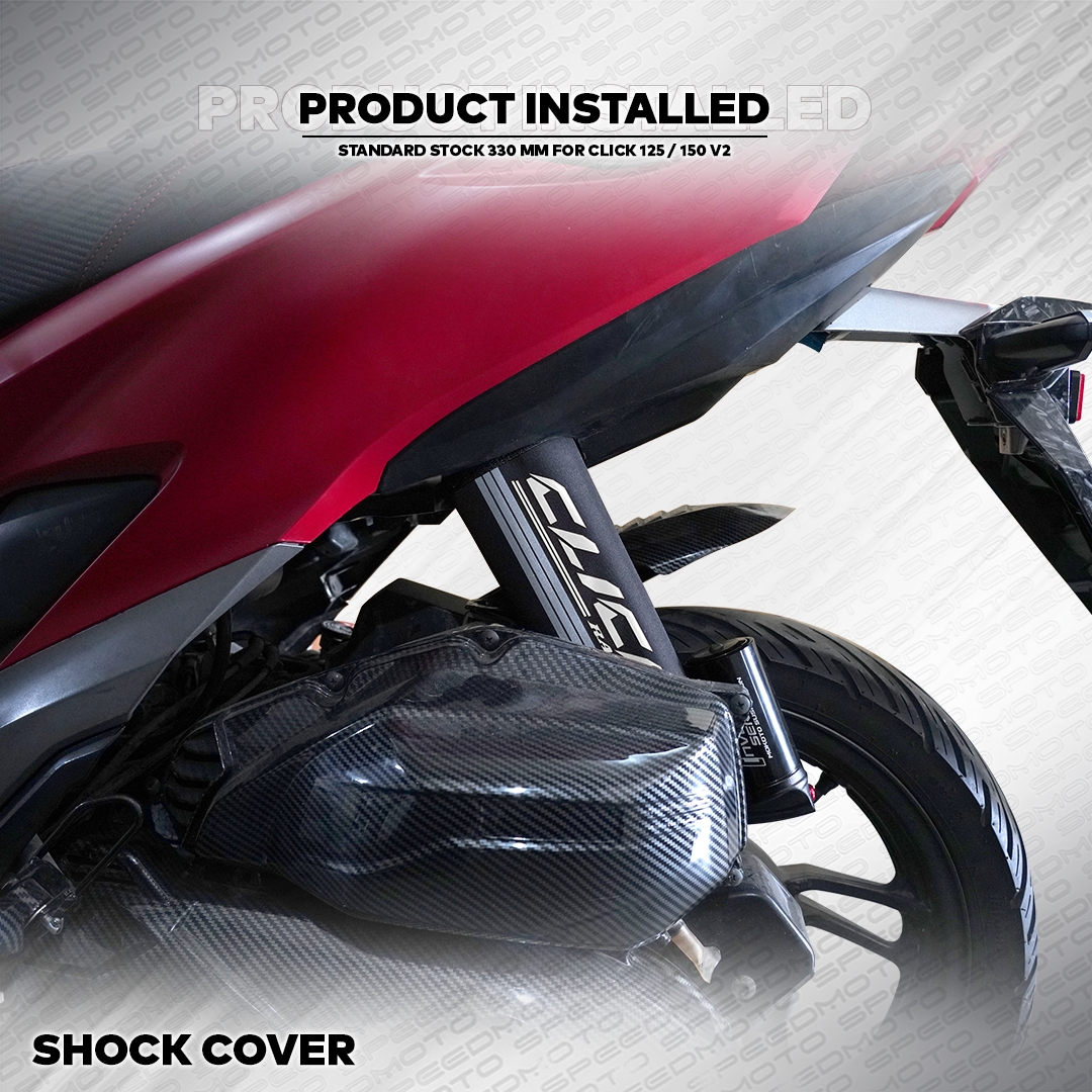 MOKOTO HONDA CLICK V2 WASHABLE SHOCK COVER RUBBERIZED SHOCK MUD GUARD ...