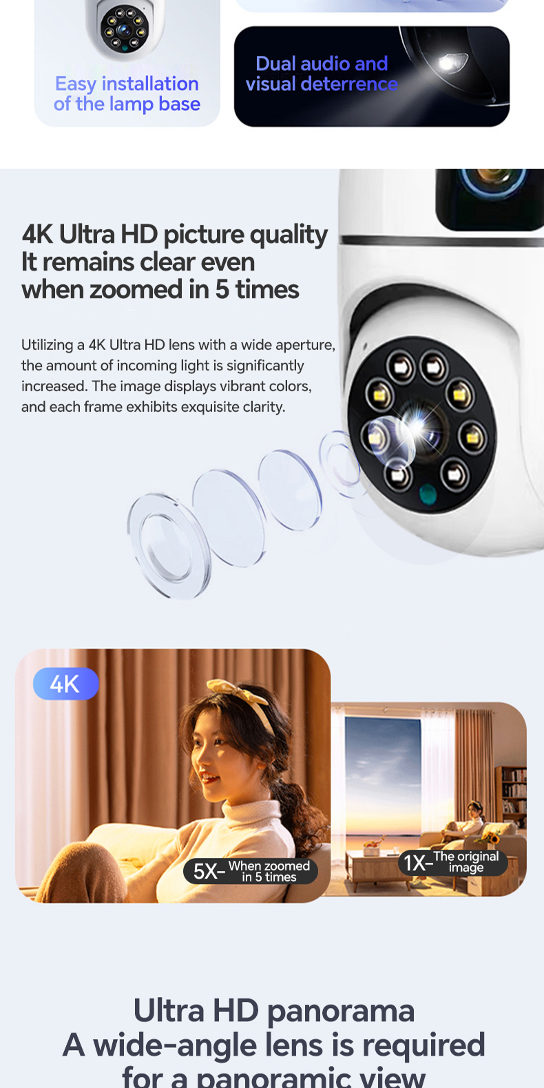 Expose 4MP CCTV Camera WIFI Connect to Cellphone Wireless Outdoor ...
