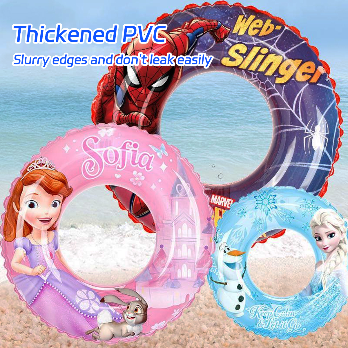Inflatable Cartoon Swimming Ring Kids Cartoon Swimming Ring Inflatable ...