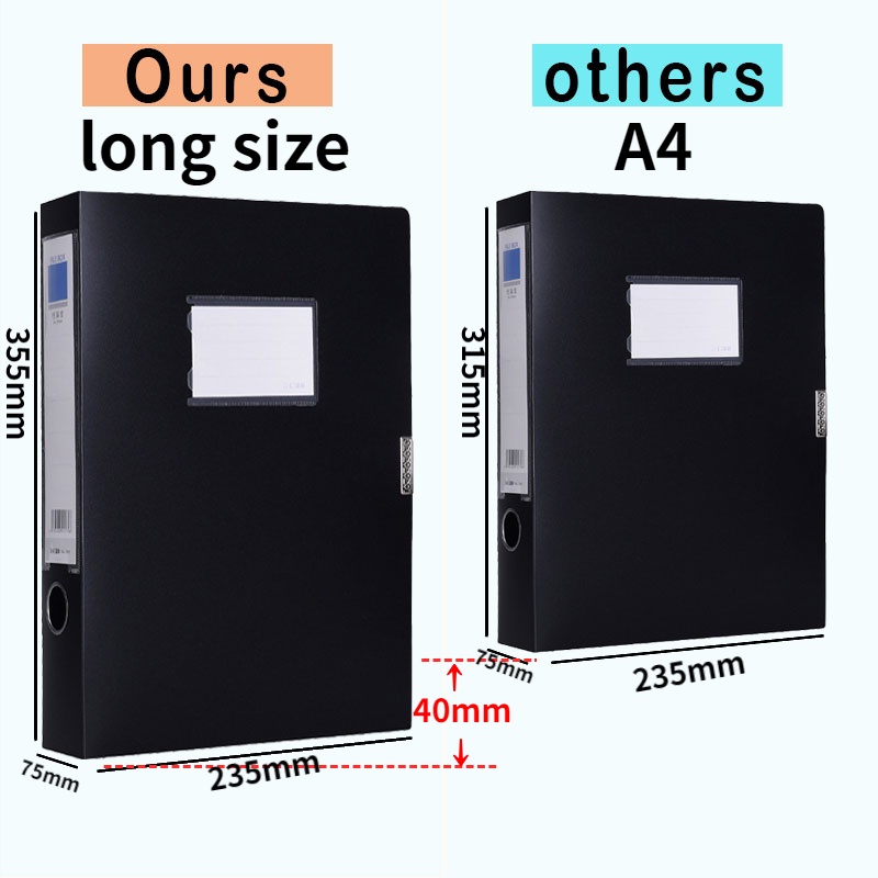 Document Box File Organizer Long Size File Box Paper Document Organizer ...