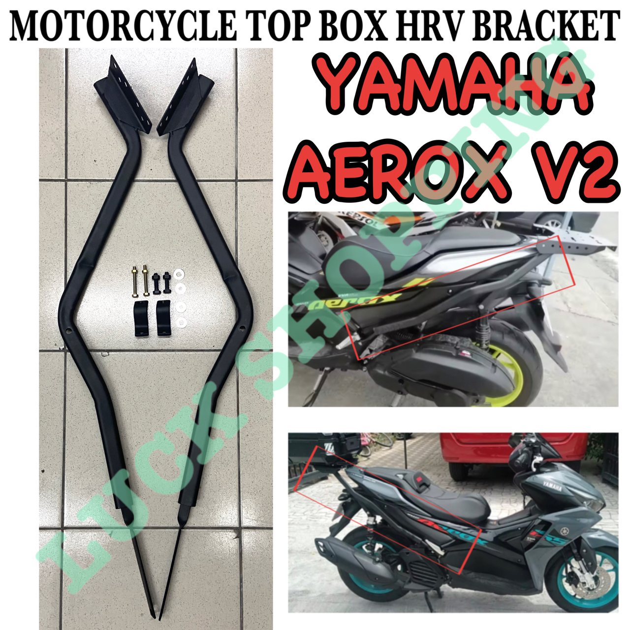 Aerox V2 Motorcycle HRV Rear Top Box Bracket Heavy Duty For Yamaha ...