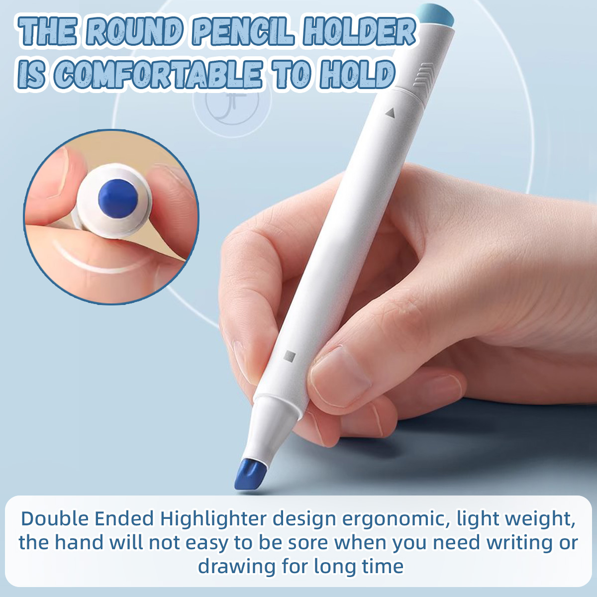 KEY 5-Color Highlighter Pen, Note Marker Pen, Highlighter Pen Set ...