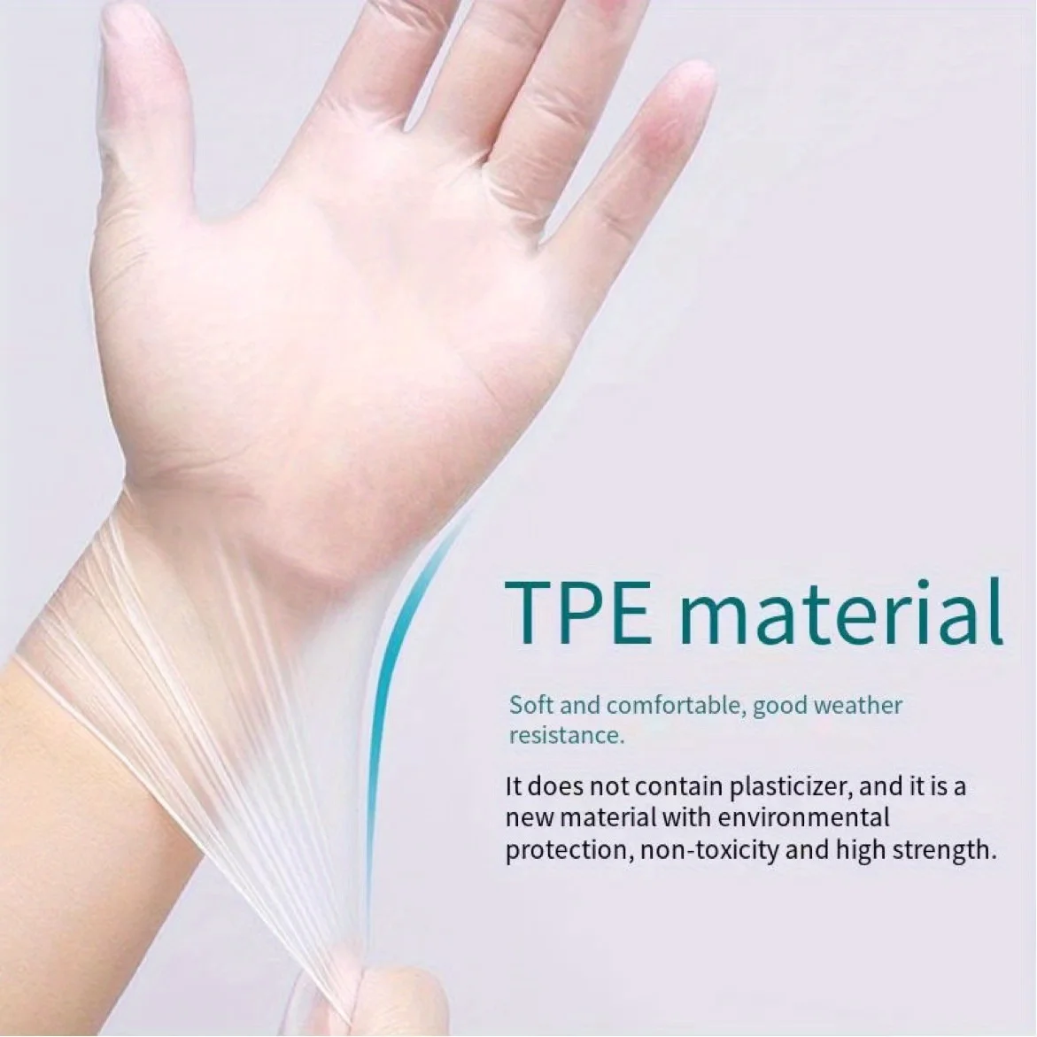 Disposable Polyethylene Gloves - 1000 Pack, Clear, Latex-Free, One Size Fits Most For Food, Cleaning, Crafting & Hair