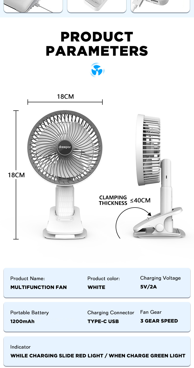 dreepor-desktop-fan-portable-usb-rechargeable-mini-fan-foldable-silent