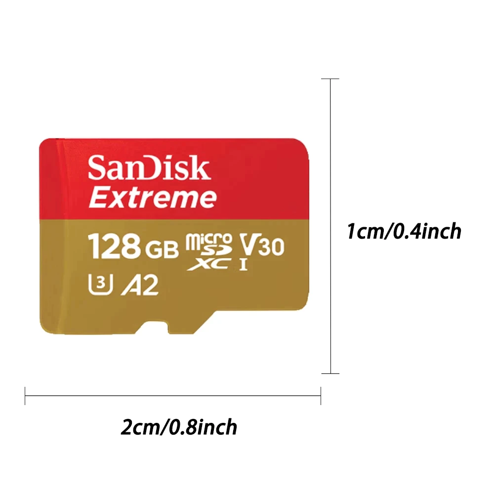 SanDisk Extreme MicroSD Card – Lot Of 1 (Choose 32GB, 64GB, 128GB, 256GB, 512GB) A2 Class