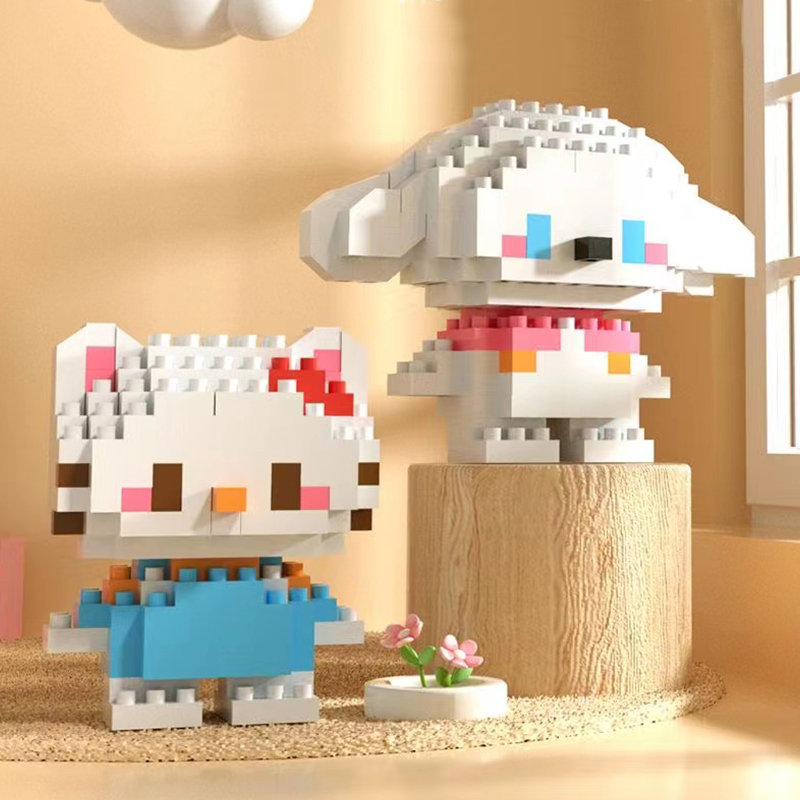 【DUZ】Mini Building Block Assembled Small Sanrio Particles Toys For Kid ...