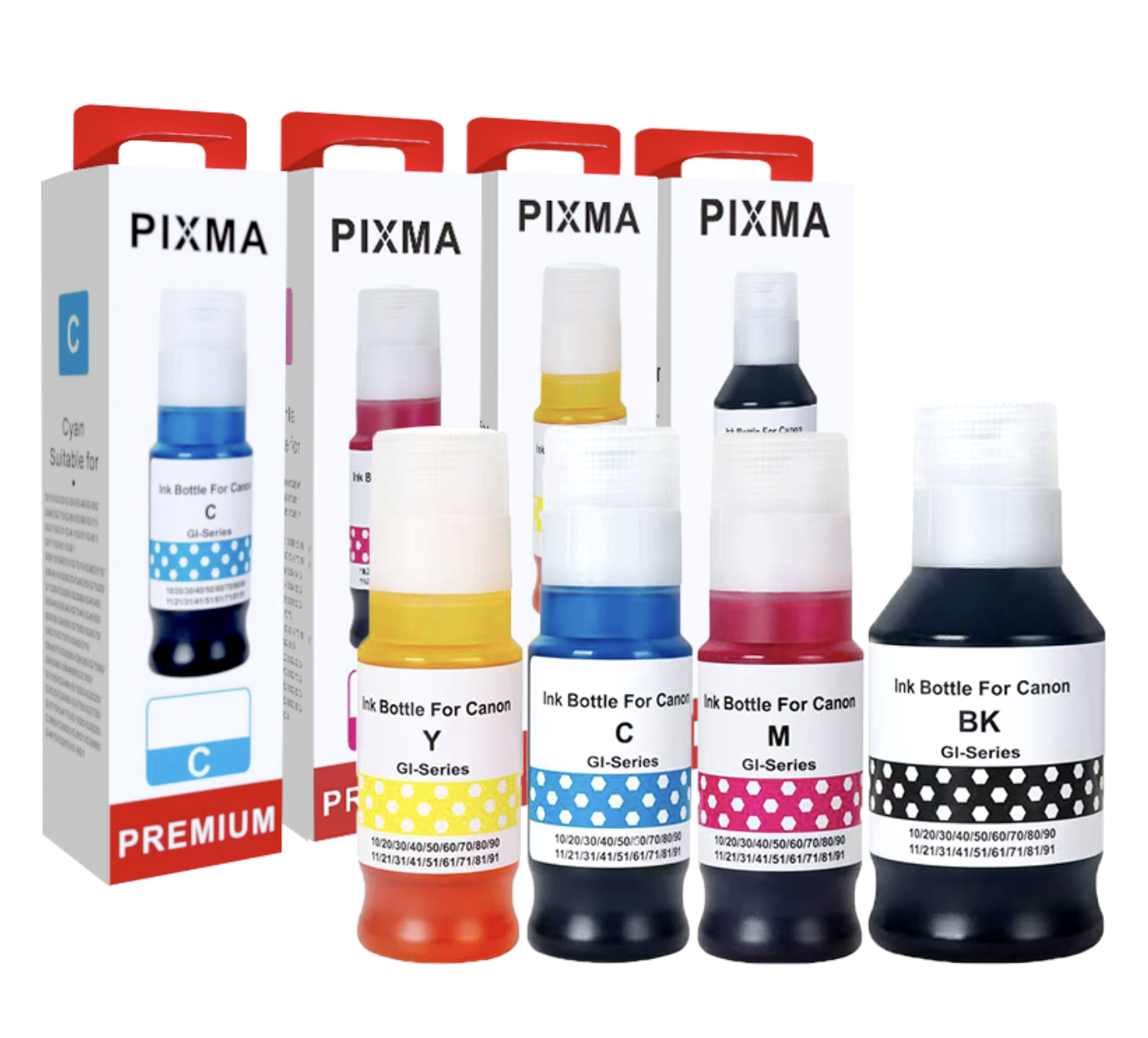 Premuim ink GI71 GI-71 ink for G1020 G2020 G3020 G3060 G2730 Printers ...
