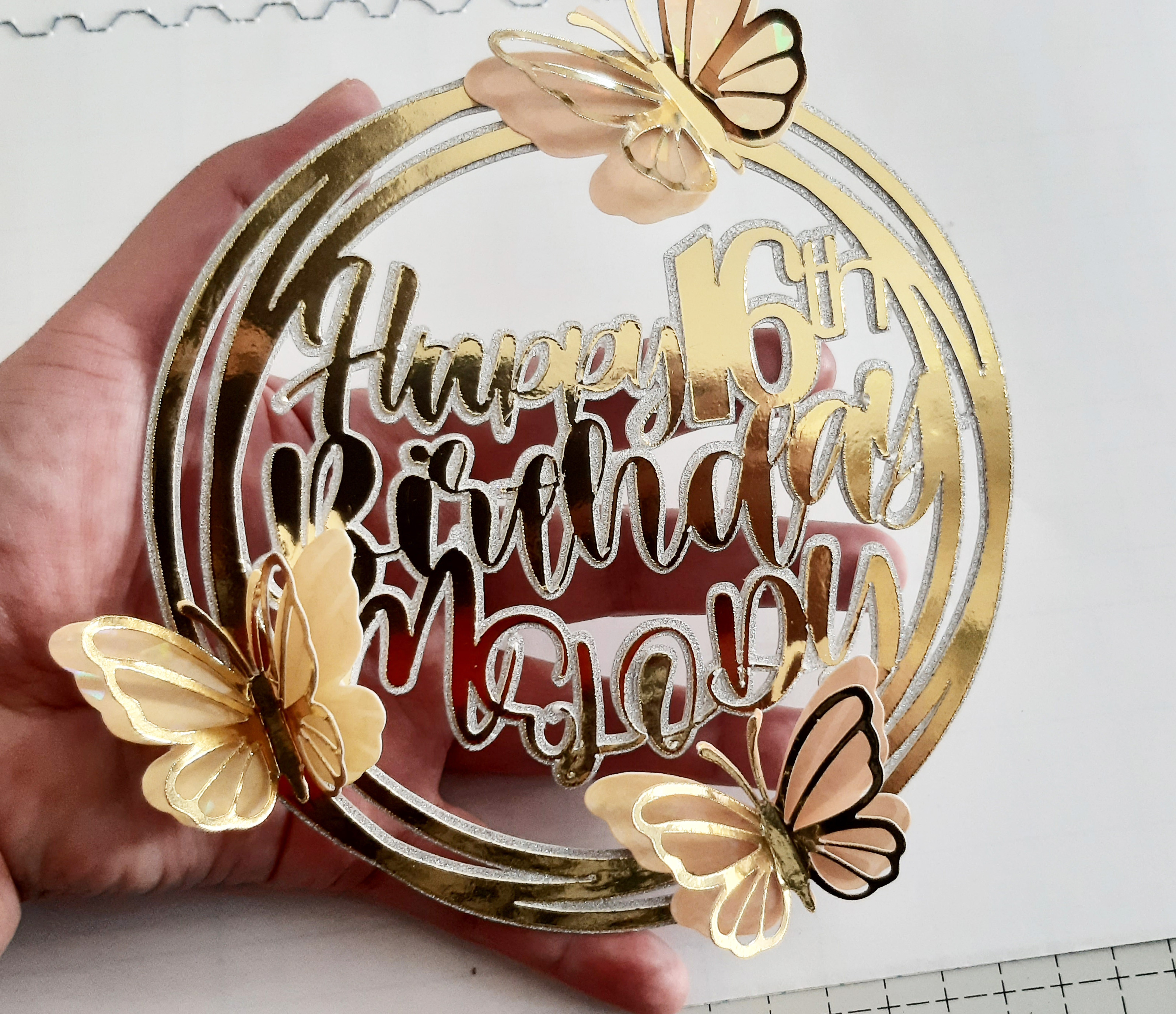 Customized Cake Topper made from Cardstock | Shopee Philippines