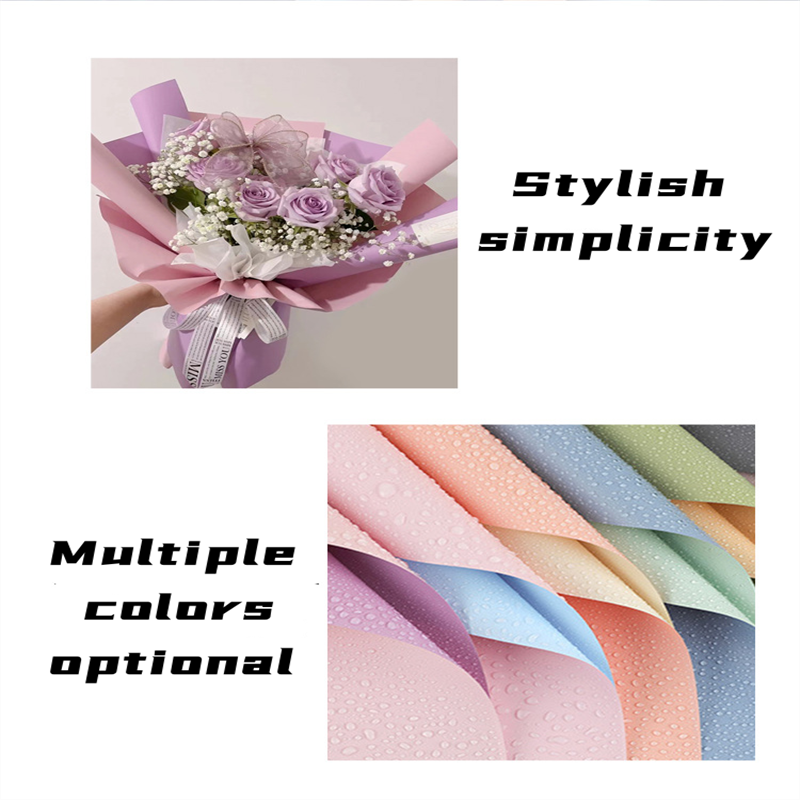 20PCS Two-Sided Colored Bouquet Wrapper Waterproof Handmade DIY Gift ...