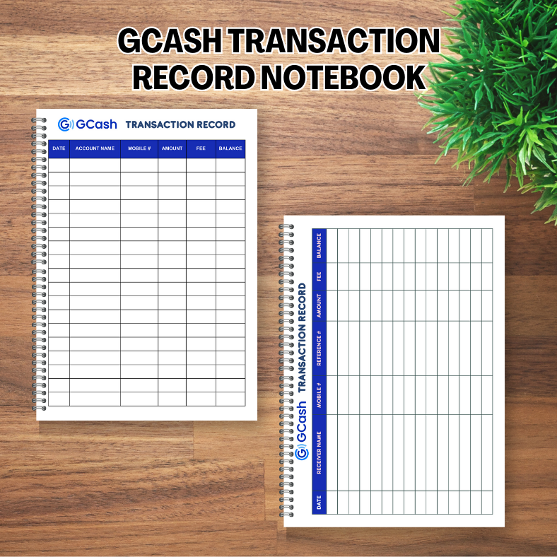 JM Creatink Gcash Transaction Record Notebook Wire Bind 80 Pages ...