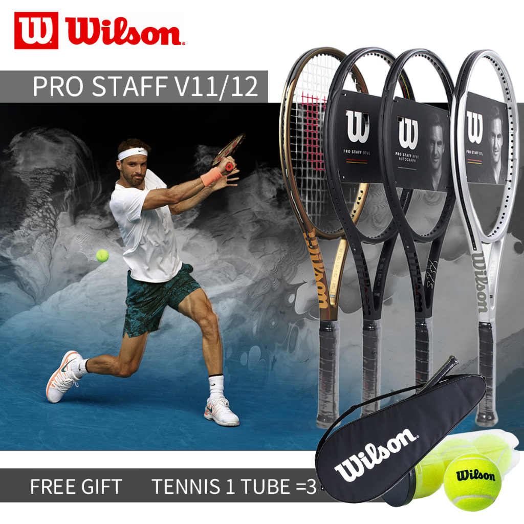 Wilson Tennis Racket Pro Staff RF97/BLX 6.1 Full Carbon Professional ...
