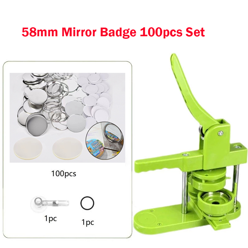 DIY Combination Any Set 75MM 58MM 44MM 37MM 25MM Portable Button Maker ...