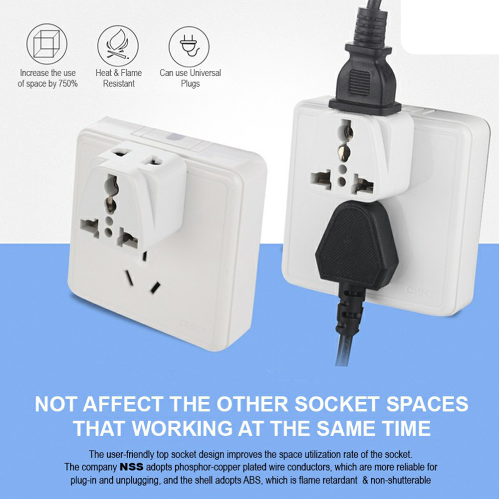 Universal Travel Adapter with Round Pin Plug - All-in-One International ...