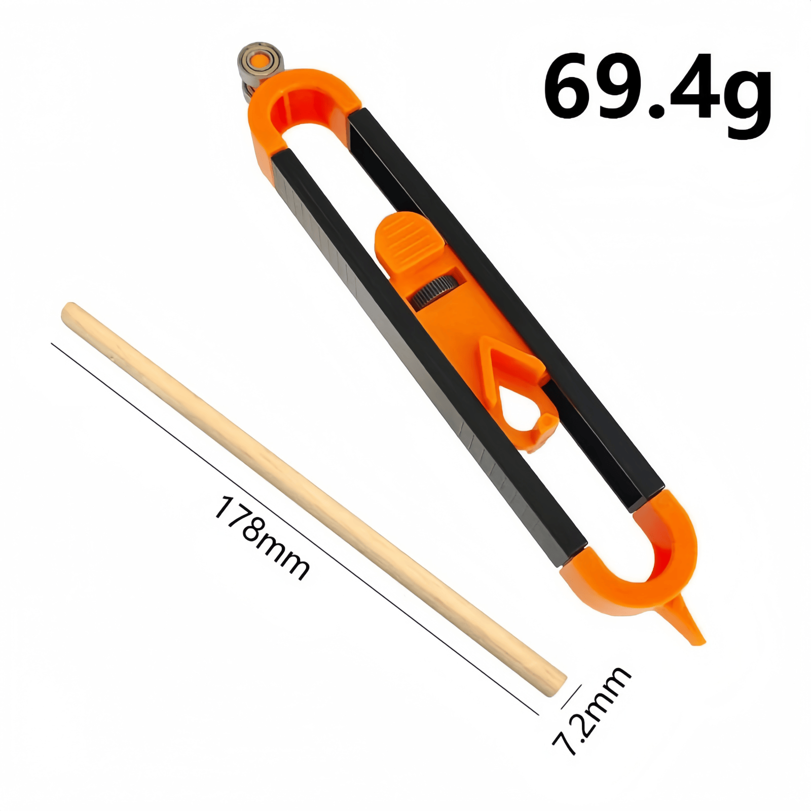 1set Woodworking Measurement Tool - Profile Scribing Ruler With Lock ...