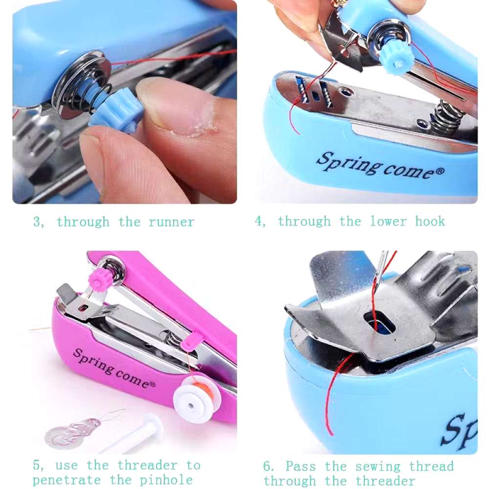 LY.Mini Sewing machine set Hand held sewing machine Portable sewing