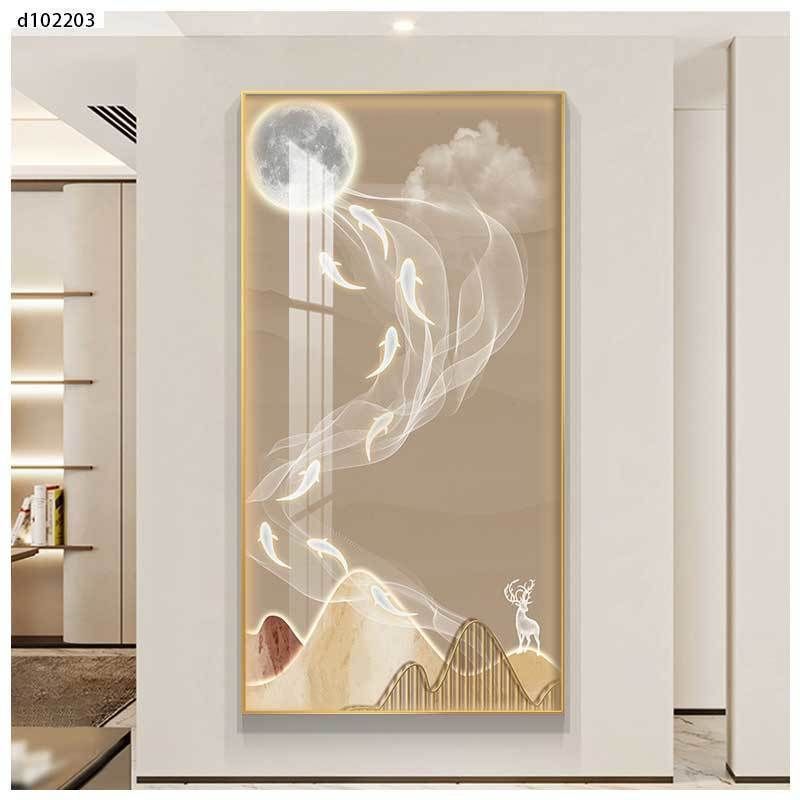 Lucky living room porch mural metal frames abstract paintings home wall ...