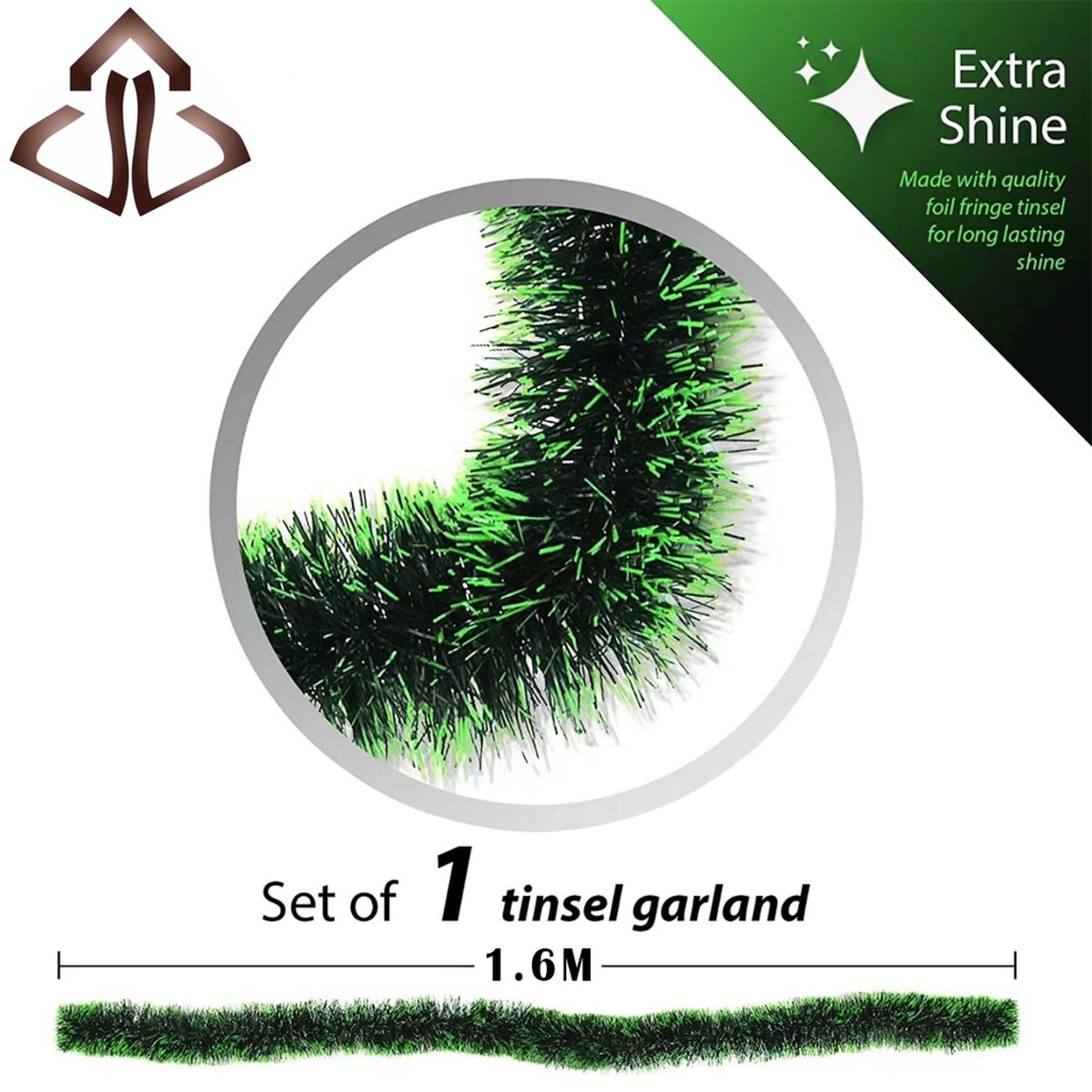 green/snow design christmas garland/decor/ribbon/prop,christmas tree ...
