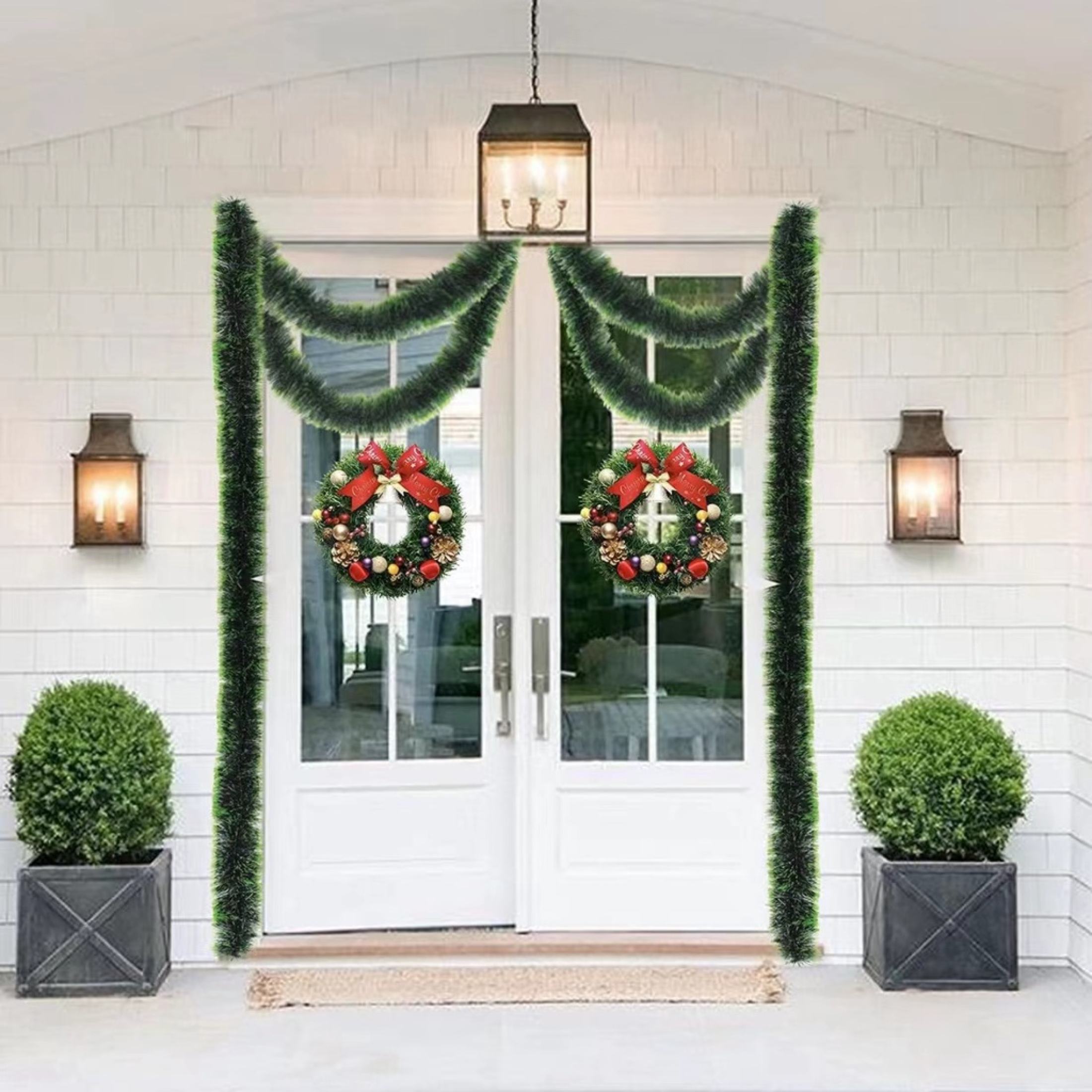green/snow design christmas garland/decor/ribbon/prop,christmas tree ...