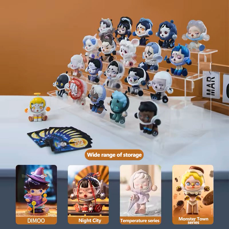 4/5/6/7 Layers Acrylic Cosmetic Storage Display Rack Figure Toy Badge ...