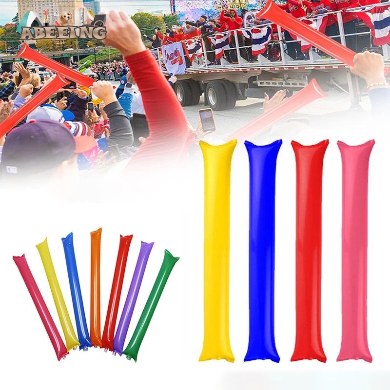 2pcs Balloon Clapper Sports Inflatable Cheer Sticks Events PE Material ...