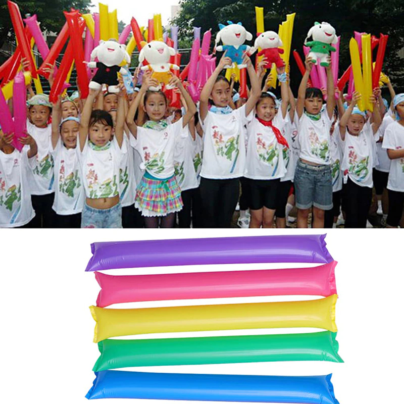 2pcs Balloon Clapper Sports Inflatable Cheer Sticks Events PE Material ...