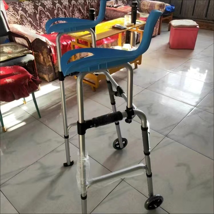Elderly Walker Crutches Stainless Steel Folding Torque Walker for ...