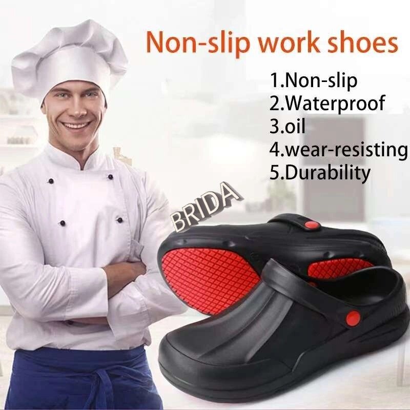 Anti-slip Chef Shoes Western Restaurant Hotel Safe Work Rain Boots ...
