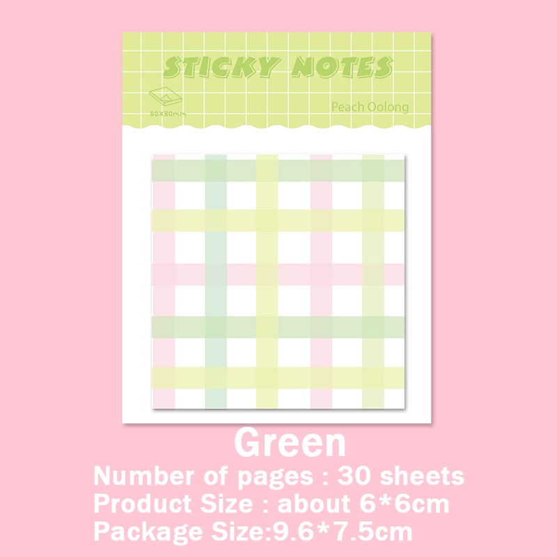 30 sheets INS Sticky Note Paper Grid Simplicity Memopad Creative Post ...