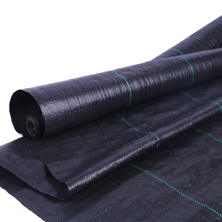20/50/100M Weed Control Barrier Fabric Weeding Cloth Black Degradable ...