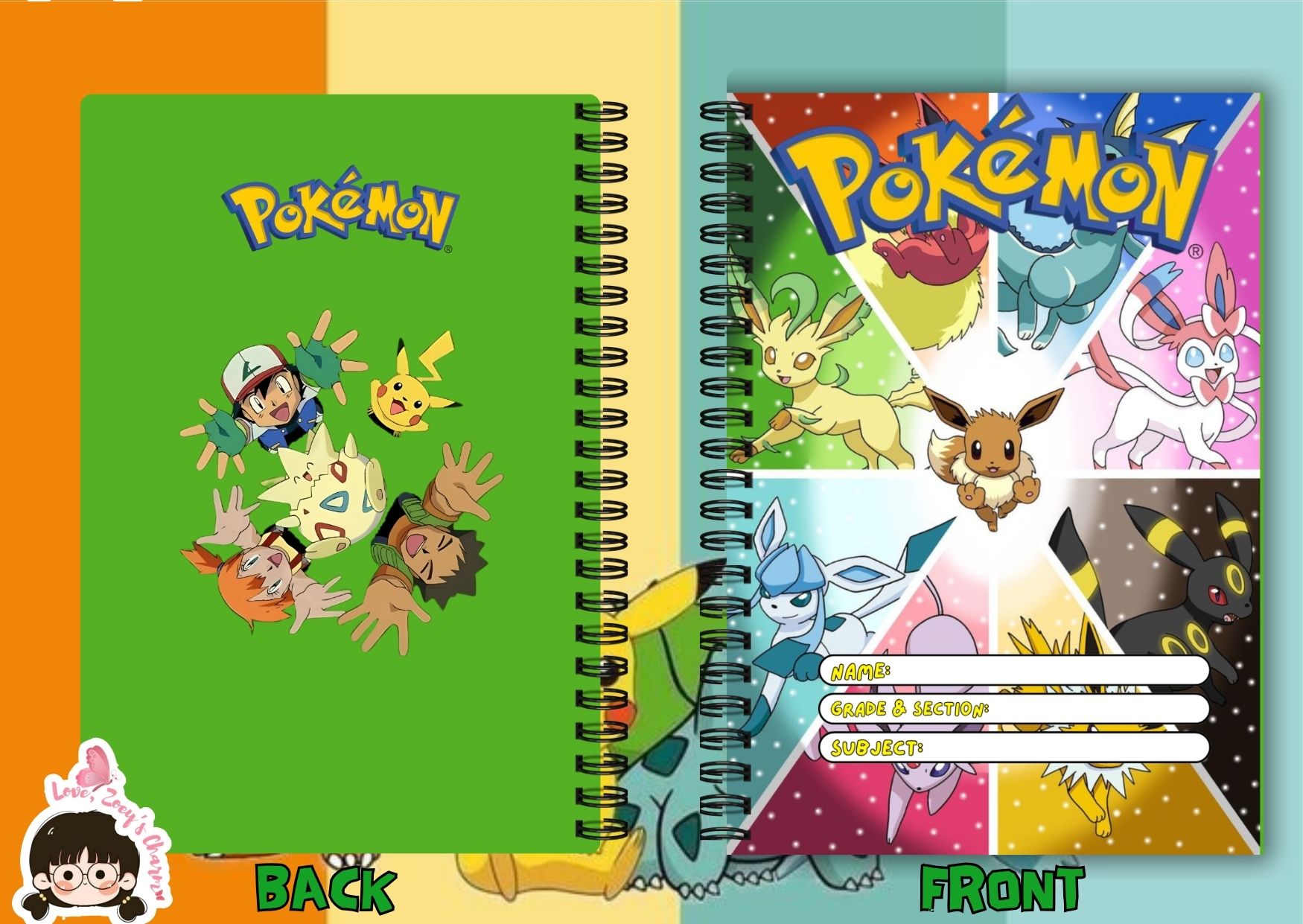 POKEMON NOTEBOOK DOUBLE LOOP WIRED | Shopee Philippines