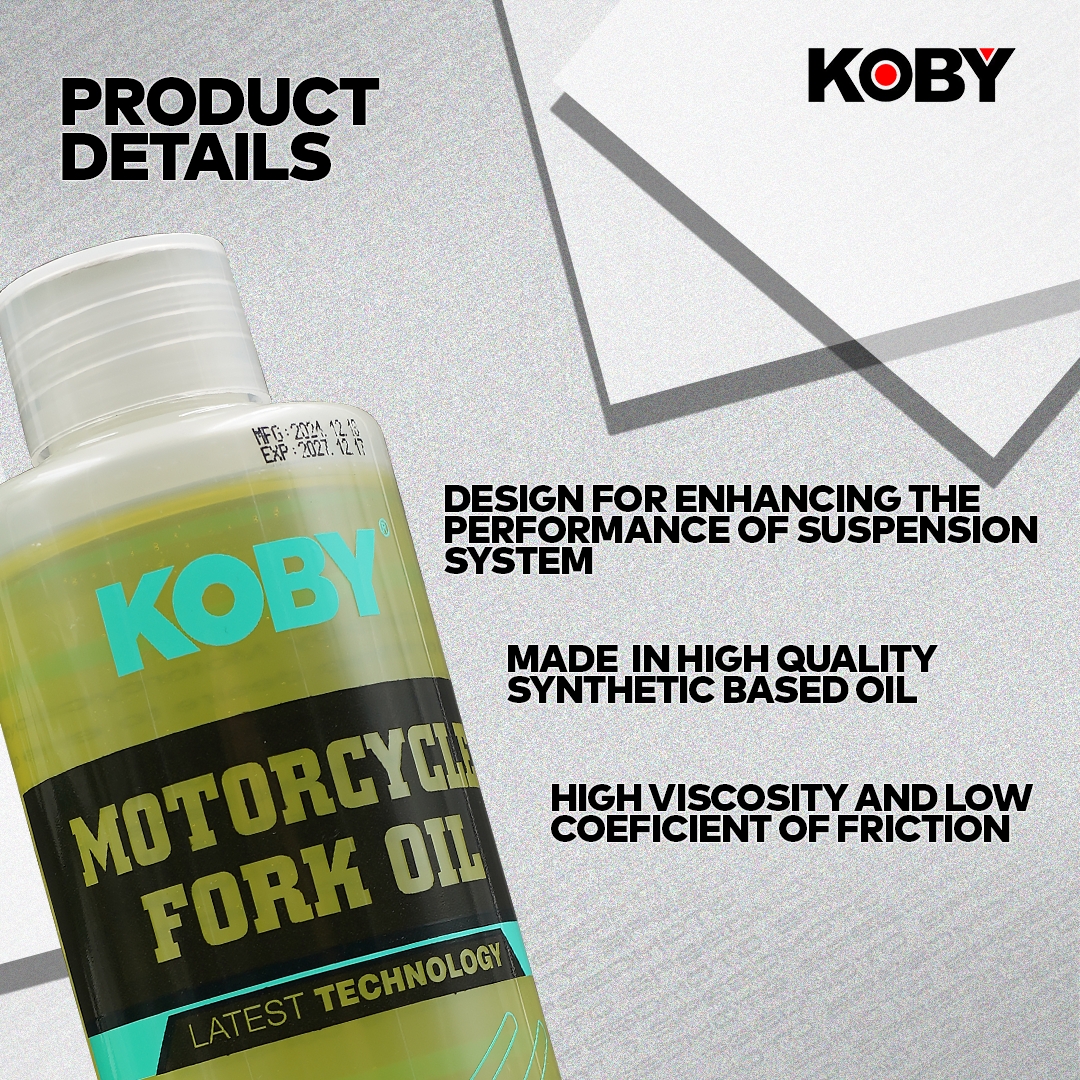 KOBY MOTORCYCLE FORK OIL 200ML SYNTHETIC BASED OIL HIGH PERFORMANCE ...