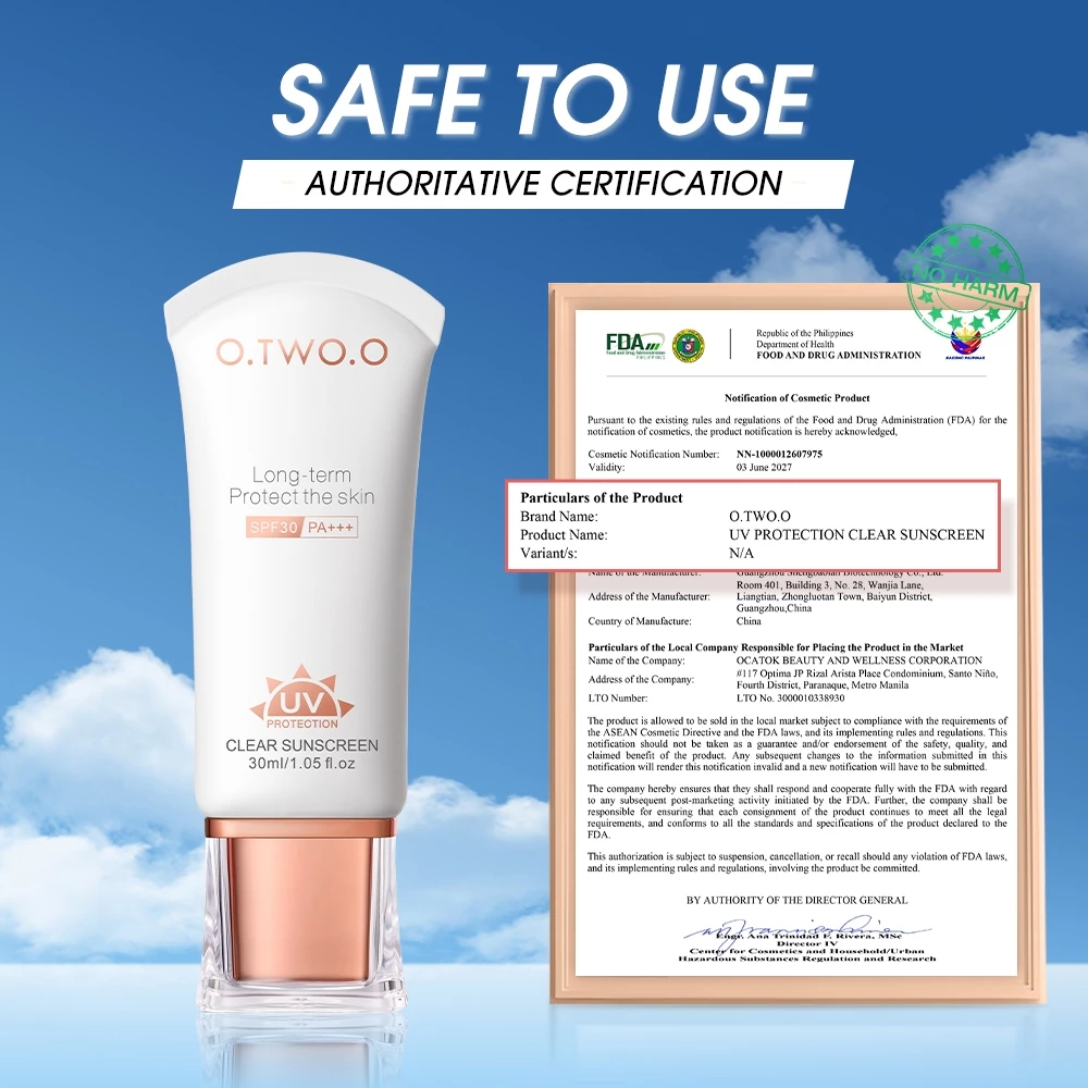 30ml O.TWO.O Sunscreen SPF30 PA+ Refreshing Oil Free Formula UV ...