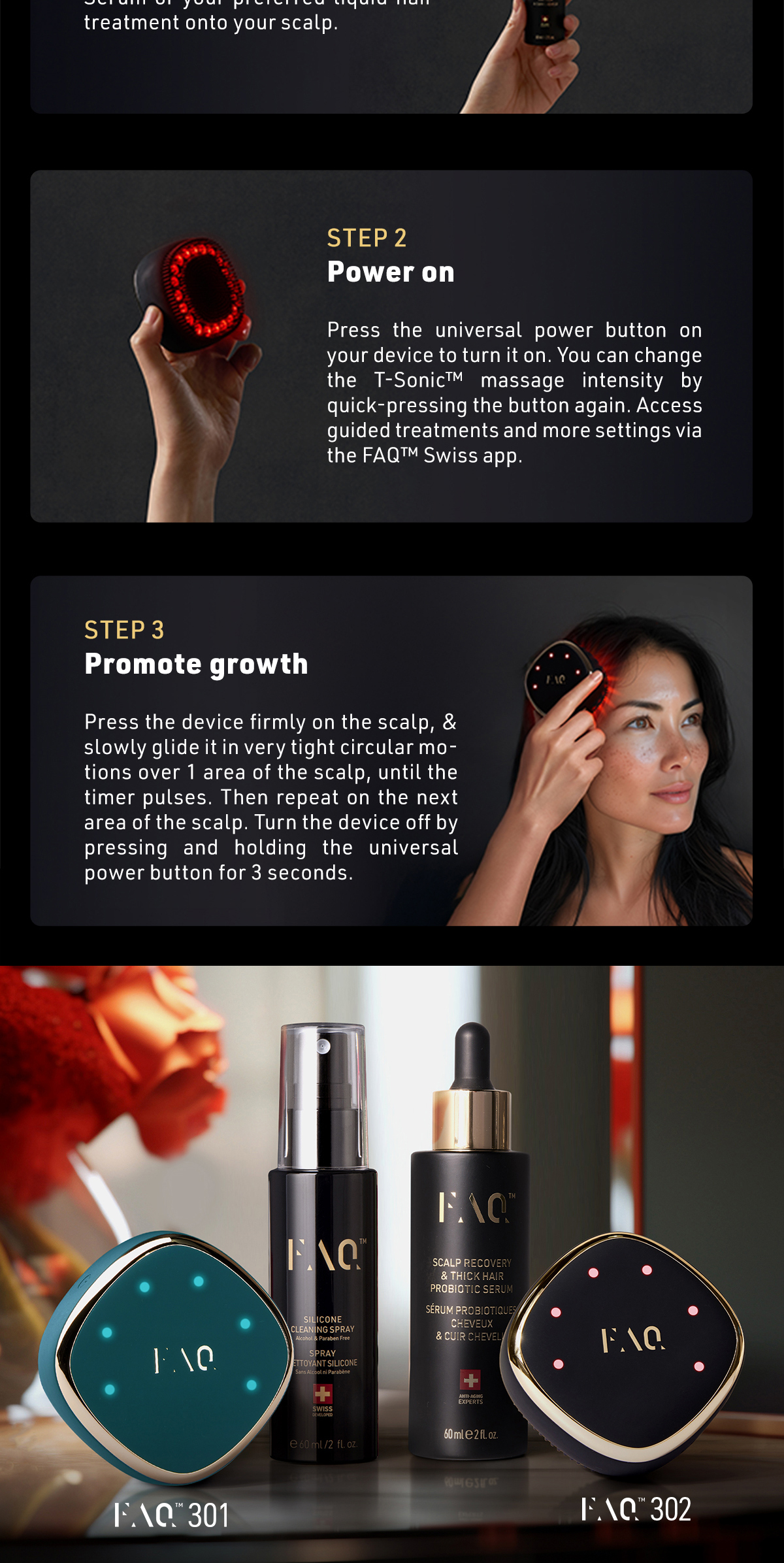 FAQ 302 Laser & Red Light Scalp Massager for Hair Growth - Electric ...