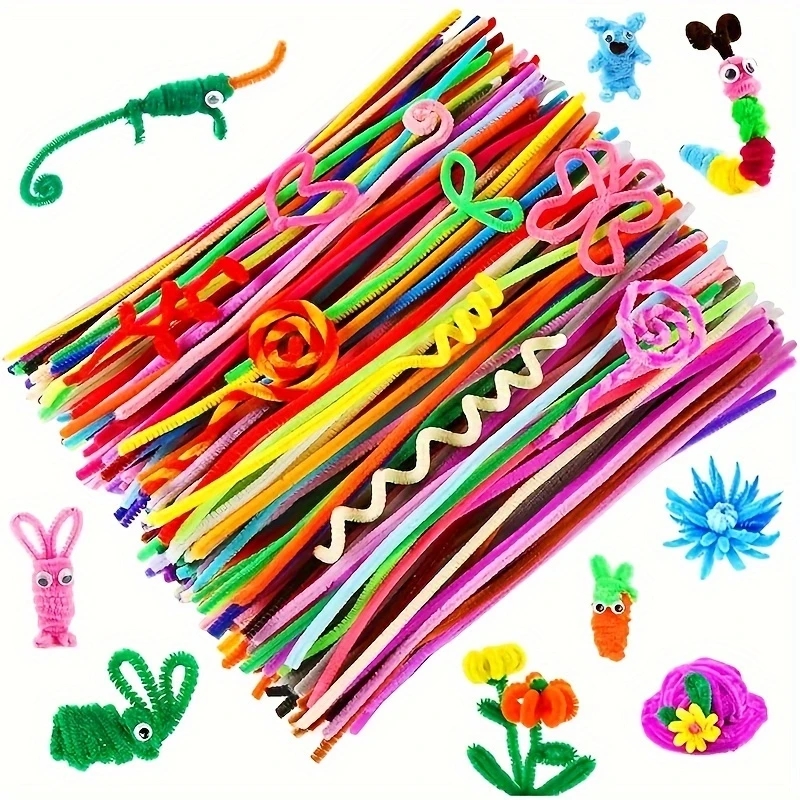 100pcs Craft Encryption Fuzzy Wire Strip Handmade DIY Material Bouquet ...