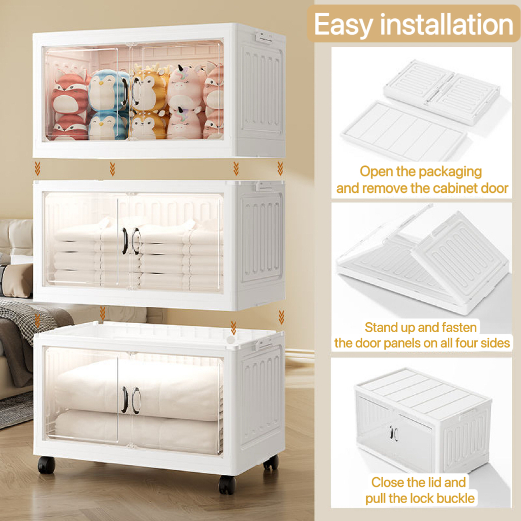 Movable wardrobe, children's toy locker, snack locker, plastic multi ...