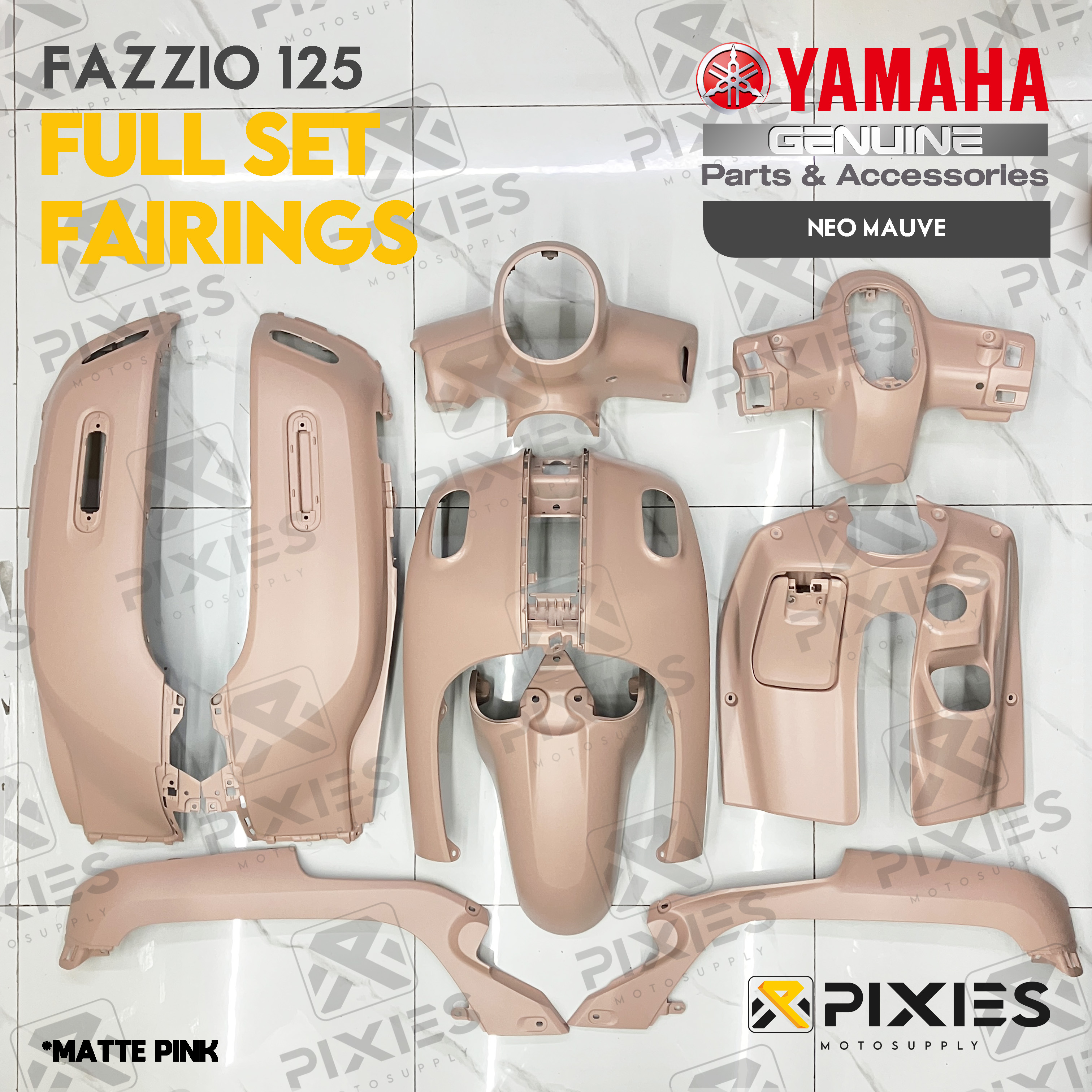 YAMAHA FAZZIO 125 FLAIRINGS KAHA FAIRINGS THAILAND WHOLE BODY SET ...