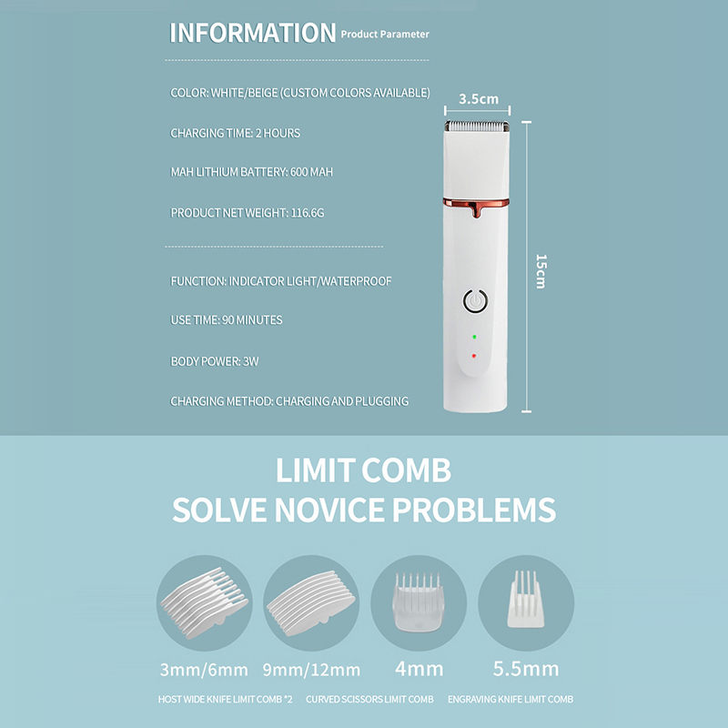 4 In 1 Dog Razor Grooming set Razor for Dog Pet Hair Trimmer Pet Care ...