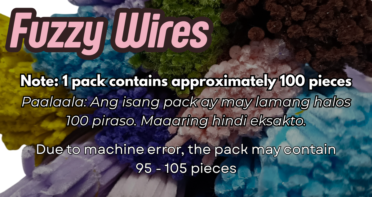 Fuzzy Wires for DIY Crafting – Single Color – 100 Pieces, 30cm, 6mm ...