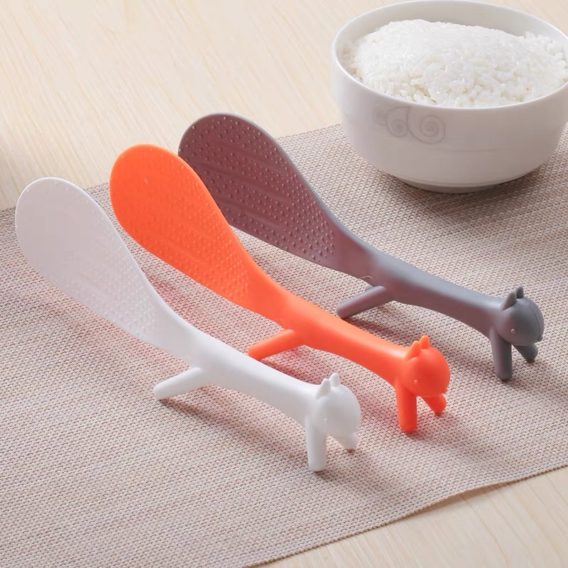 ZH418 Squirrel Shape Rice Scoop Spoon Soup Sauce Paddle Ladle with ...